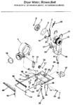 Diagram for 03 - Dryer Motor, Blower, Belt