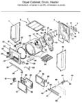 Diagram for 01 - Dryer - Cabinet, Drum, Heater