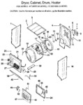 Diagram for 01 - Dryer, Cabinet, Drum, Heater