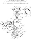 Diagram for 05 - Washer-tubs, Hoses, Motor