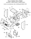 Diagram for 01 - Dryer, Cabinet, Drum, Heater