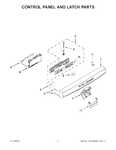 Diagram for 03 - Control Panel And Latch Parts