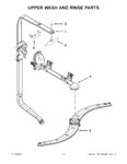 Diagram for 08 - Upper Wash And Rinse Parts