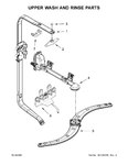 Diagram for 08 - Upper Wash And Rinse Parts