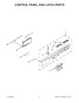 Diagram for 03 - Control Panel And Latch Parts